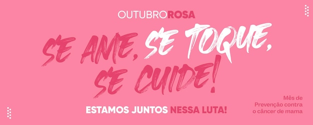 PSD grátis banner de mídia social outubro rosa ame a si mesmo