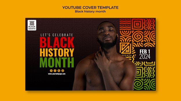 Capa do YouTube da celebração do Mês da História Negra