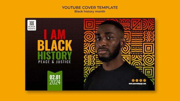 Capa do YouTube da celebração do Mês da História Negra