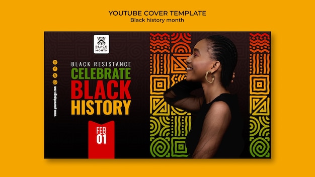 Capa do YouTube da celebração do Mês da História Negra