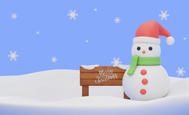 Composições de natal com boneco de neve