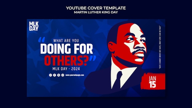 Desenho de modelo do dia de Martin Luther King