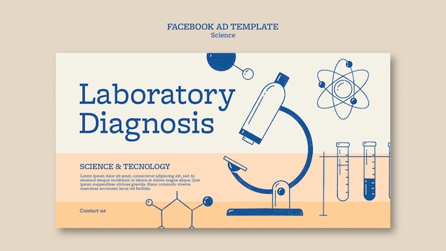 PSD grátis design de modelo de ciência
