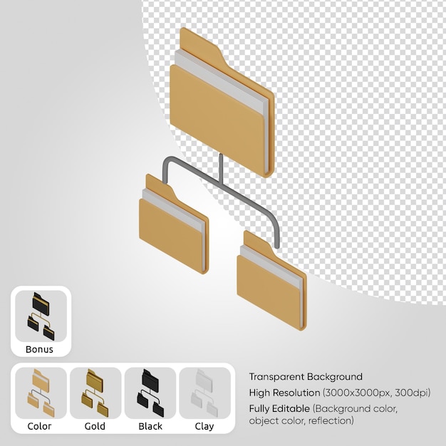 diretório raiz 3d