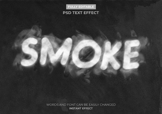 Efeito Smoke Text