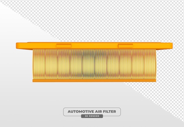 PSD grátis filtro de ar automotivo em renderização 3d com fundo transparente