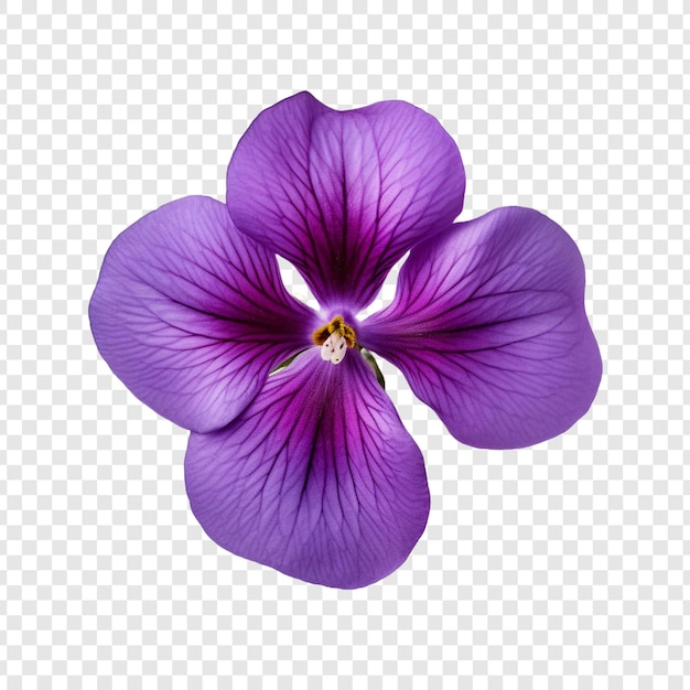 PSD grátis flor violeta isolada em fundo transparente