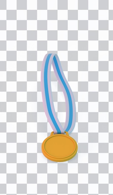 PSD grátis medalha frente