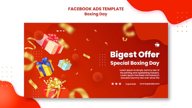 Modelo de facebook do dia de boxe