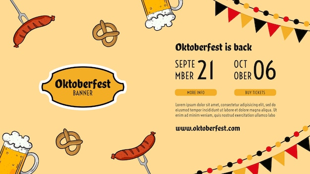 PSD grátis modelo de folheto oktoberfest