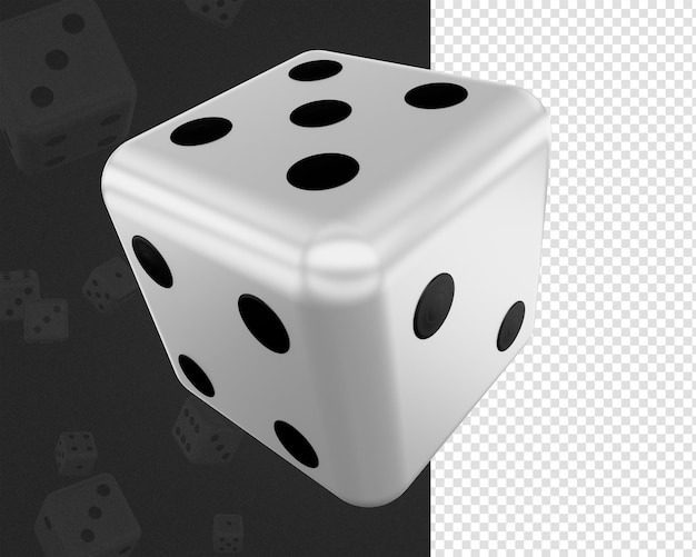 PSD grátis psd casino 3d dice icon render