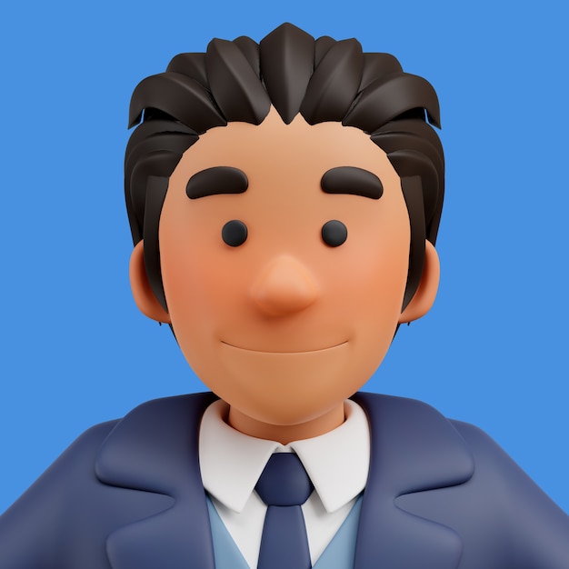 PSD grátis renderização 3d de avatar