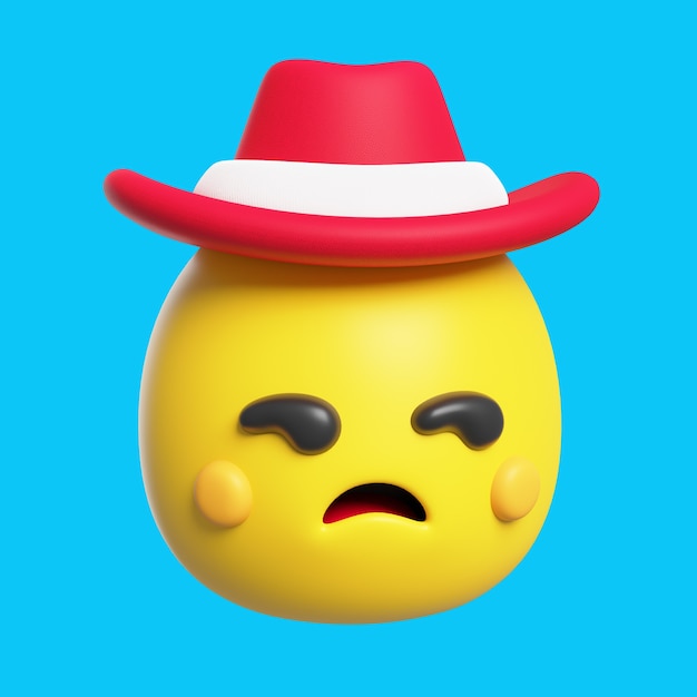 PSD grátis renderização 3d do ícone emoji