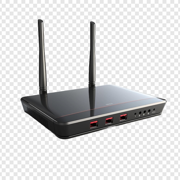 PSD grátis router isolado em fundo transparente