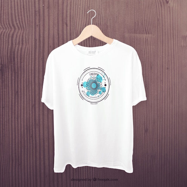 T-shirt branco mockup frente