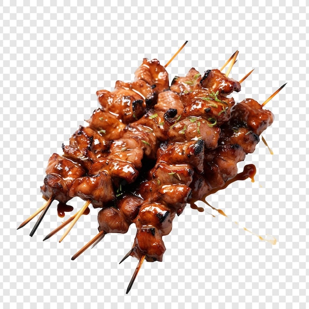 PSD grátis yakitori isolado em fundo transparente