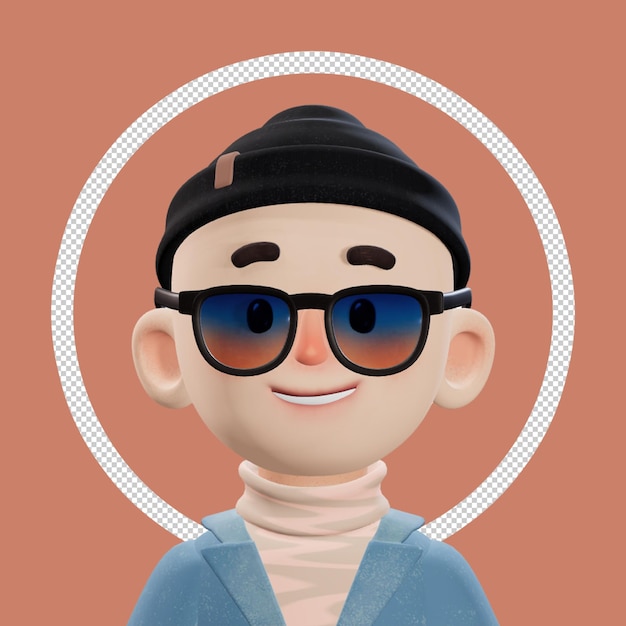 PSD 3d-avatar-figur