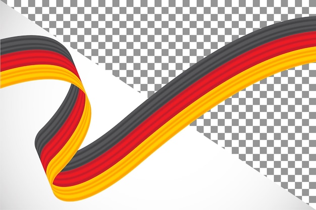 PSD 3d-band der deutschen flagge-3