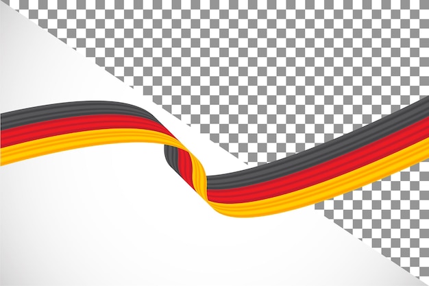 PSD 3d-band der deutschen flagge31