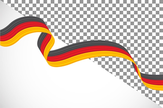 PSD 3d-band der deutschen flagge45