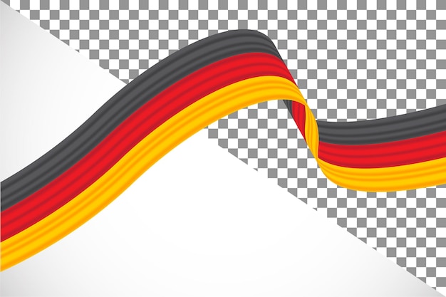 PSD 3d-band der deutschen flagge50