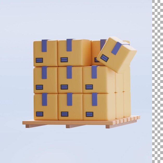 PSD 3d-box-lieferpaket