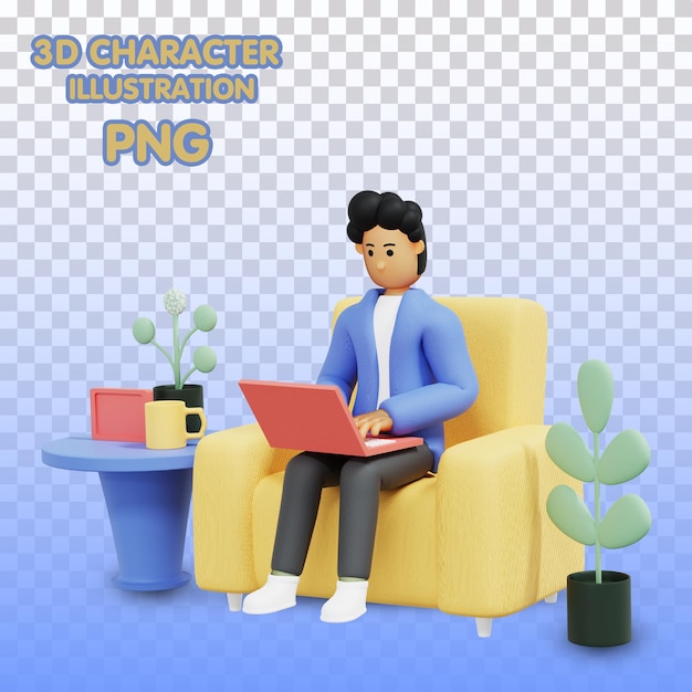 3D-Charakterillustration