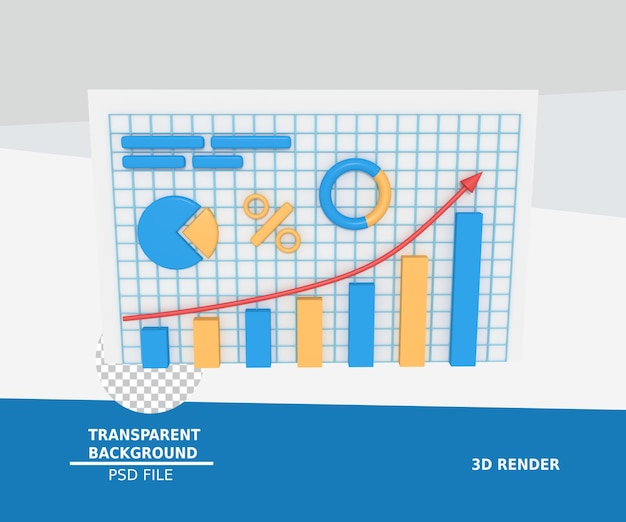 3D-Darstellung der Geschäftsdatenanalyse