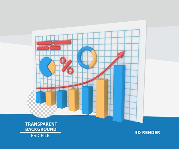 3D-Darstellung der Geschäftsdatenanalyse