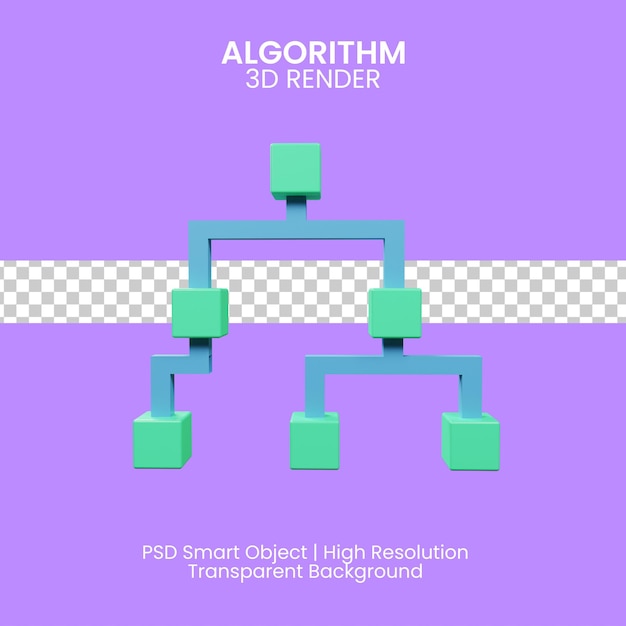 PSD 3d-darstellung des algorithmus