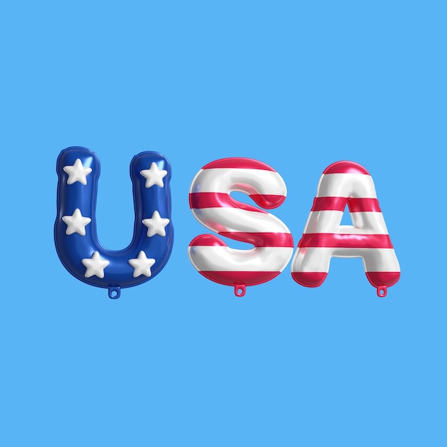 3D-Darstellung des USA-Symbols