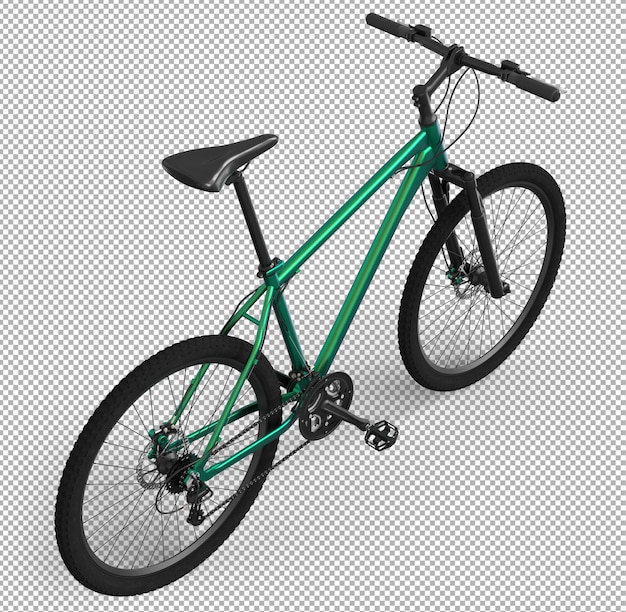 PSD 3d fahrrad isoliert.