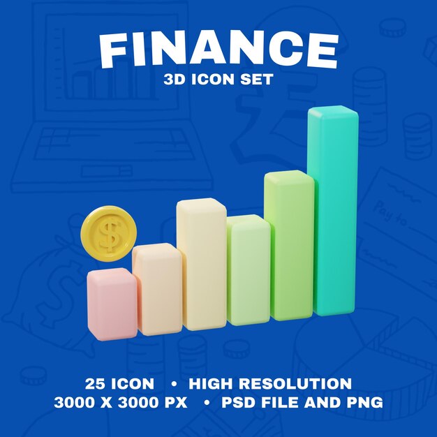 PSD 3d-finanz-symbol
