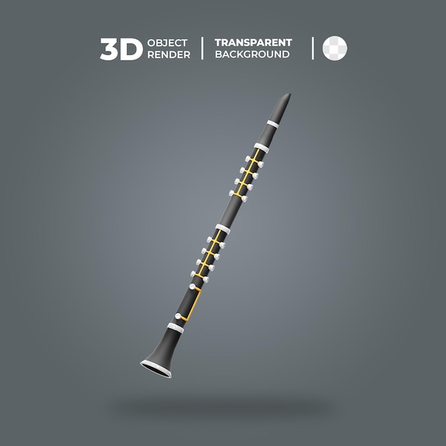 PSD 3d-klarinettenmusikinstrument