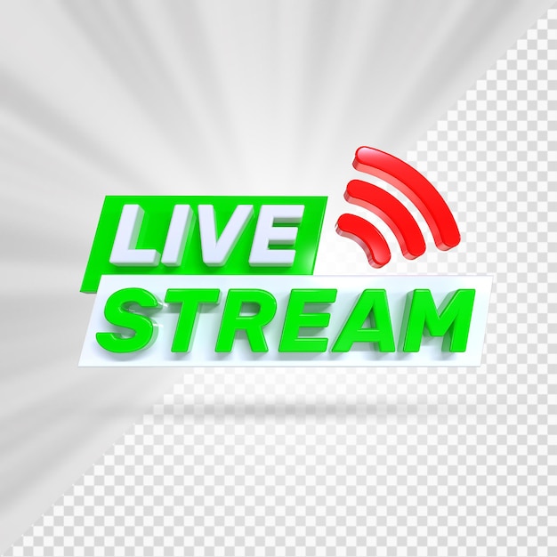 PSD 3d-live-streaming-elemente