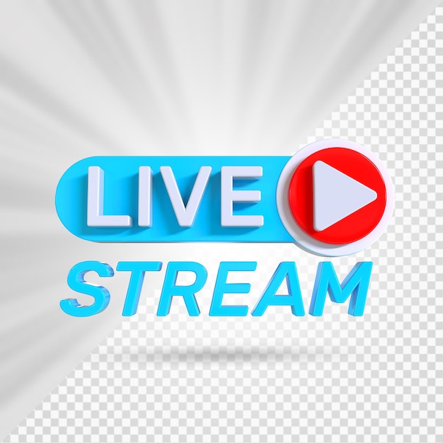 PSD 3d-live-streaming-elemente