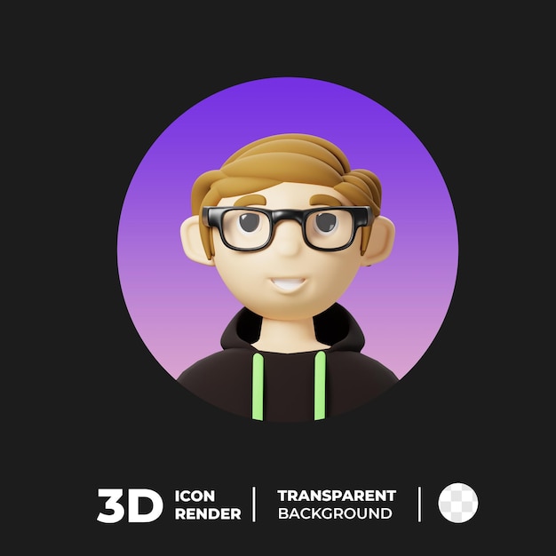 PSD 3d-programmierer-avatar