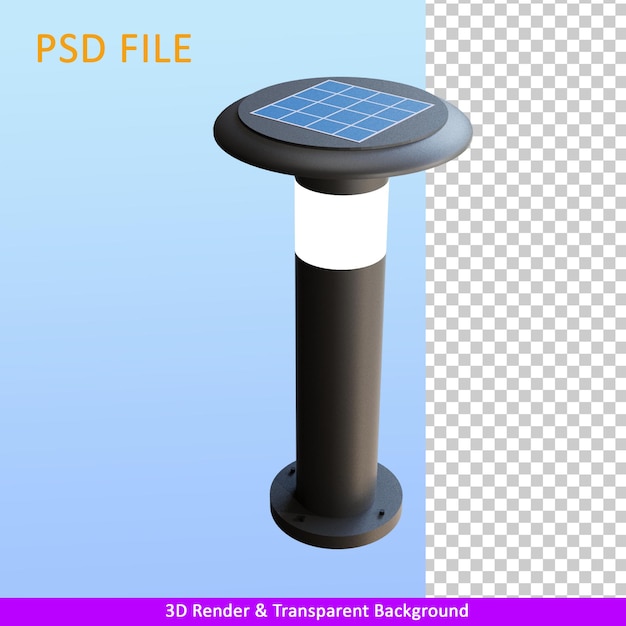 PSD 3d renderizar a luz solar do jardim