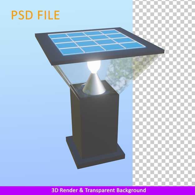 PSD 3d renderizar a luz solar do jardim