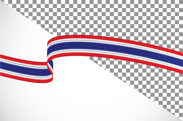 PSD 3d ruban du drapeau thaïlandais39