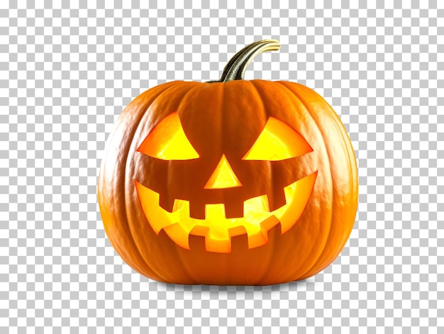 Abóbora de Halloween isolada em fundo transparente png psd