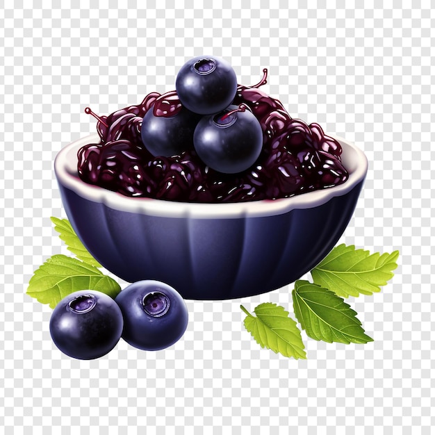 PSD acai isolado em fundo transparente