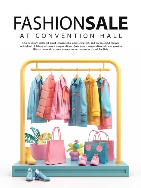 PSD affiche de vente de mode de psd affiche d'achat banner flyer