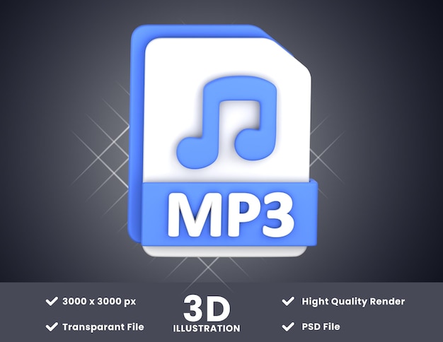 PSD arquivo de ilustração mp3d adequado para o seu projeto