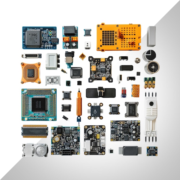 PSD automatisation intelligente avec un kit arduino isolé sur un fond transparent