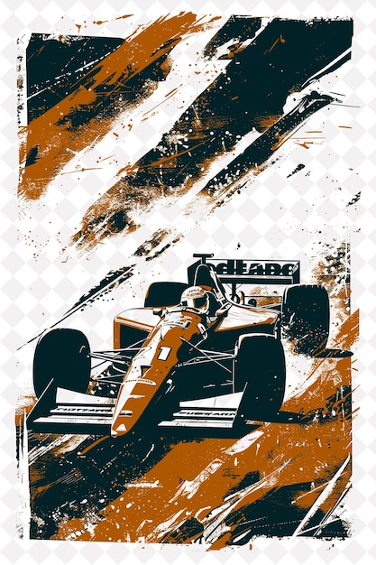 PSD ayrton senna au volant d'une voiture de course une casserole de feijoada rouge à feu brûlant scène et culture du brésil illustrations