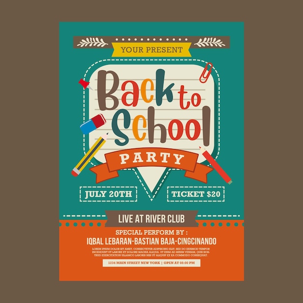 PSD back to school party-flyer 2