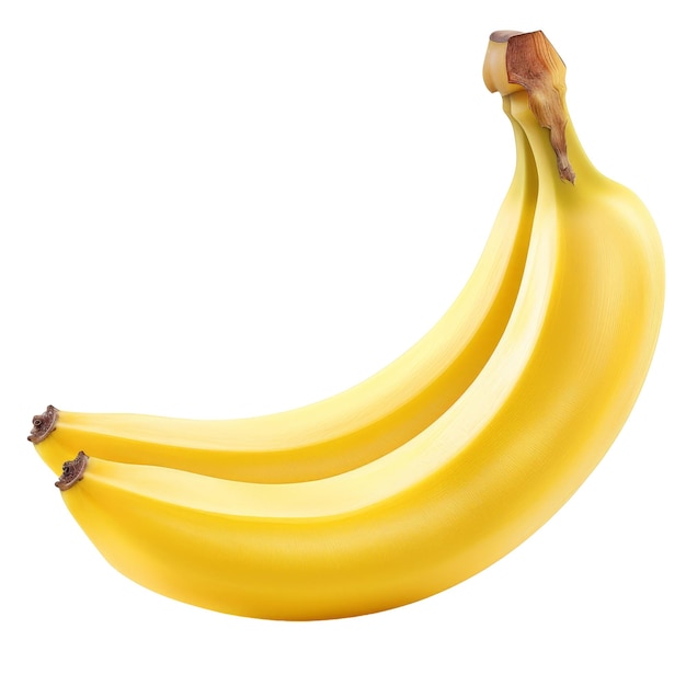 Banana su sfondo bianco