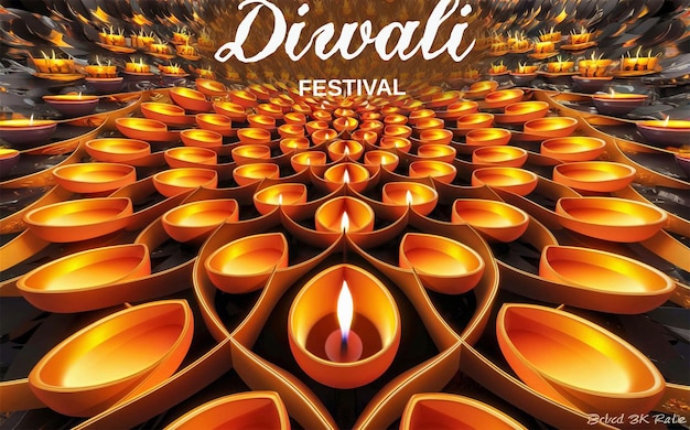 PSD banner e poster del festival di diwali