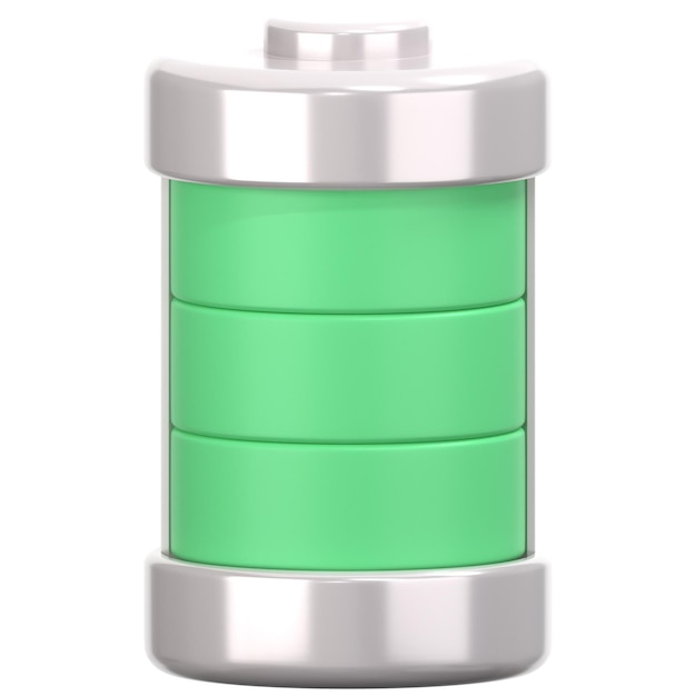 PSD une batterie 3d illustration icon pack élément